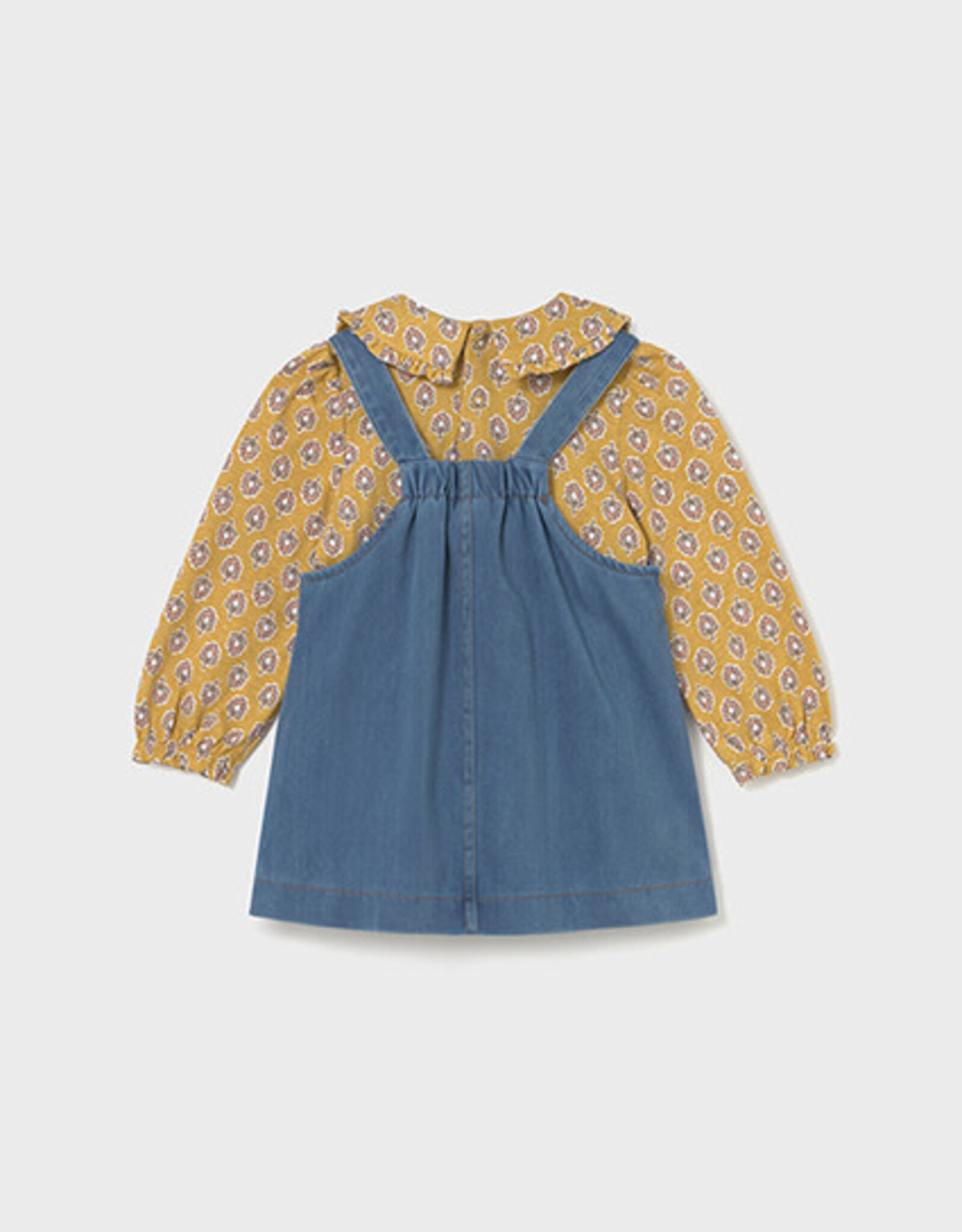 Mayoral Medium Demin Dungaree Skirt Set