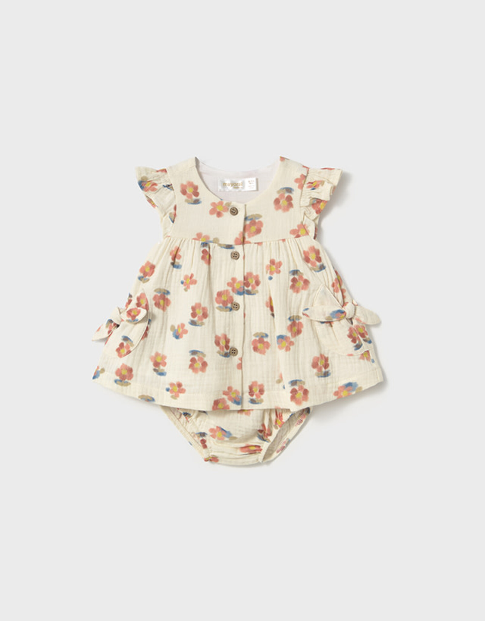 Mayoral Peach Flower Dress
