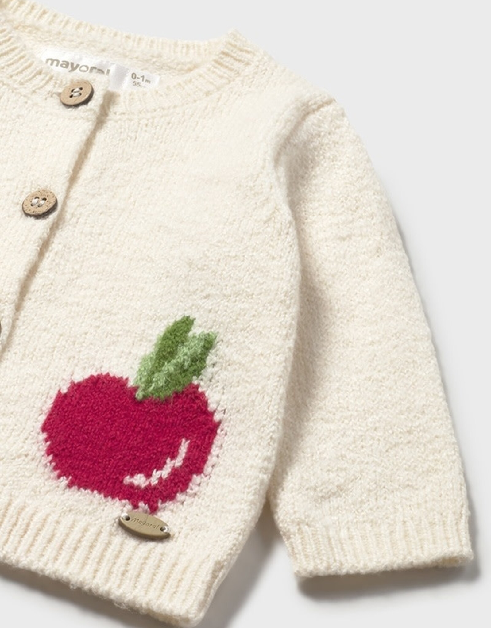 Mayoral Pottery Fruit Knit Cardigan