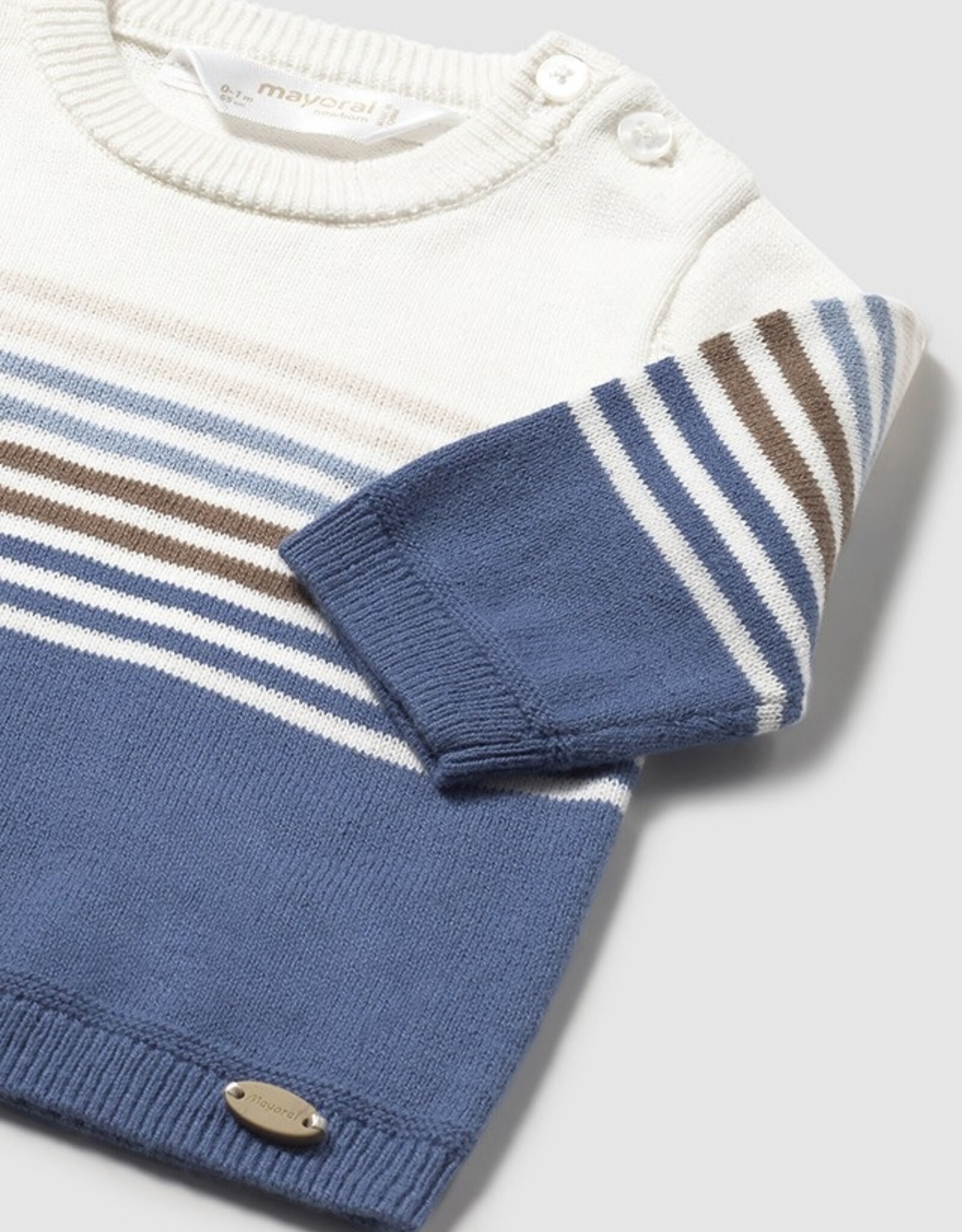 Mayoral Actric Blue Striped Sweater