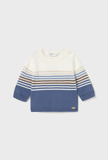 Mayoral Actric Blue Striped Sweater