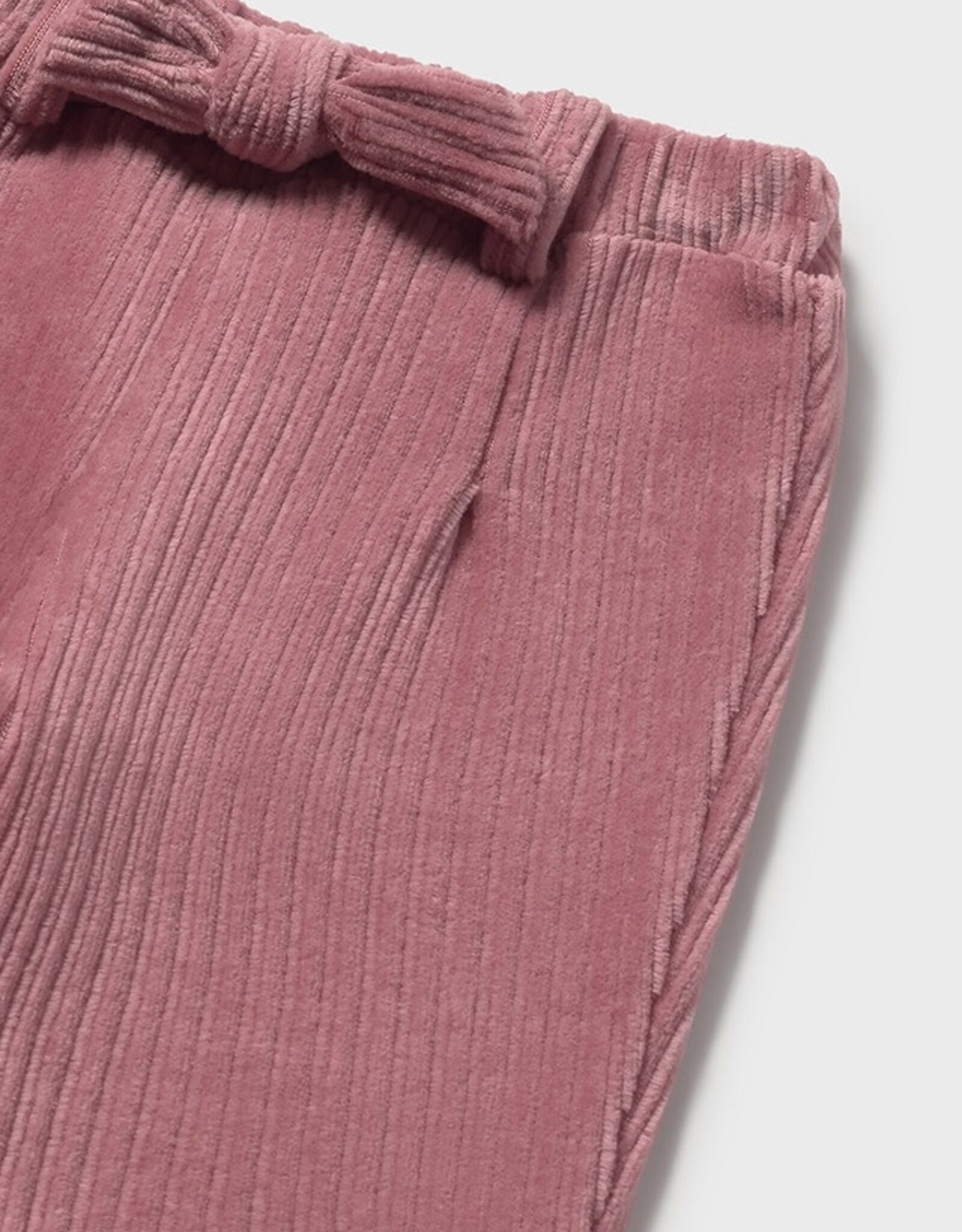 Mayoral Blush Knit Pants with Bow