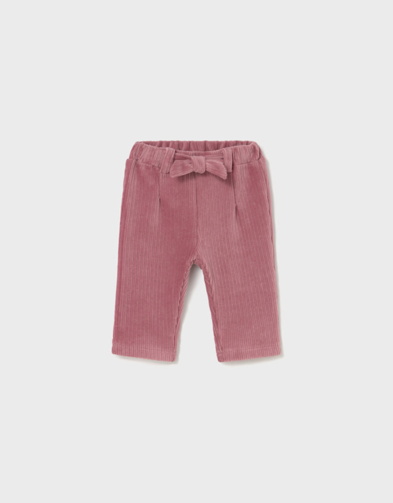 Mayoral Blush Knit Pants with Bow