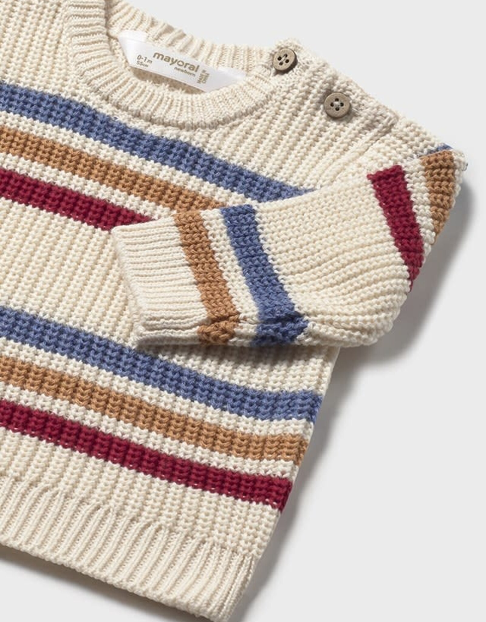Mayoral Pottery Striped Sweater