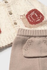 Mayoral Dune Snail Long knit 3-piece trouset set