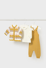Mayoral Chamomile Knit dungarees set