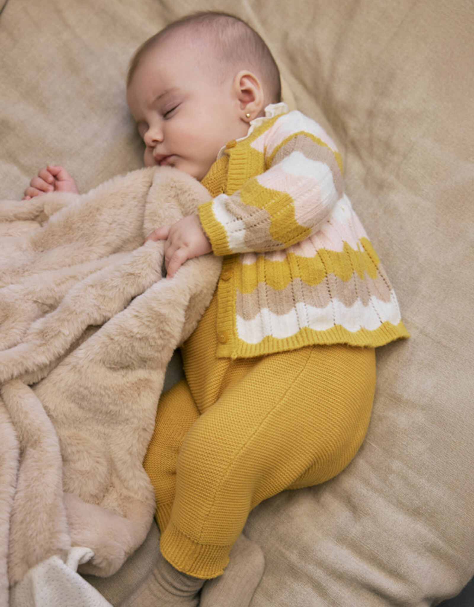 Mayoral Chamomile Knit dungarees set