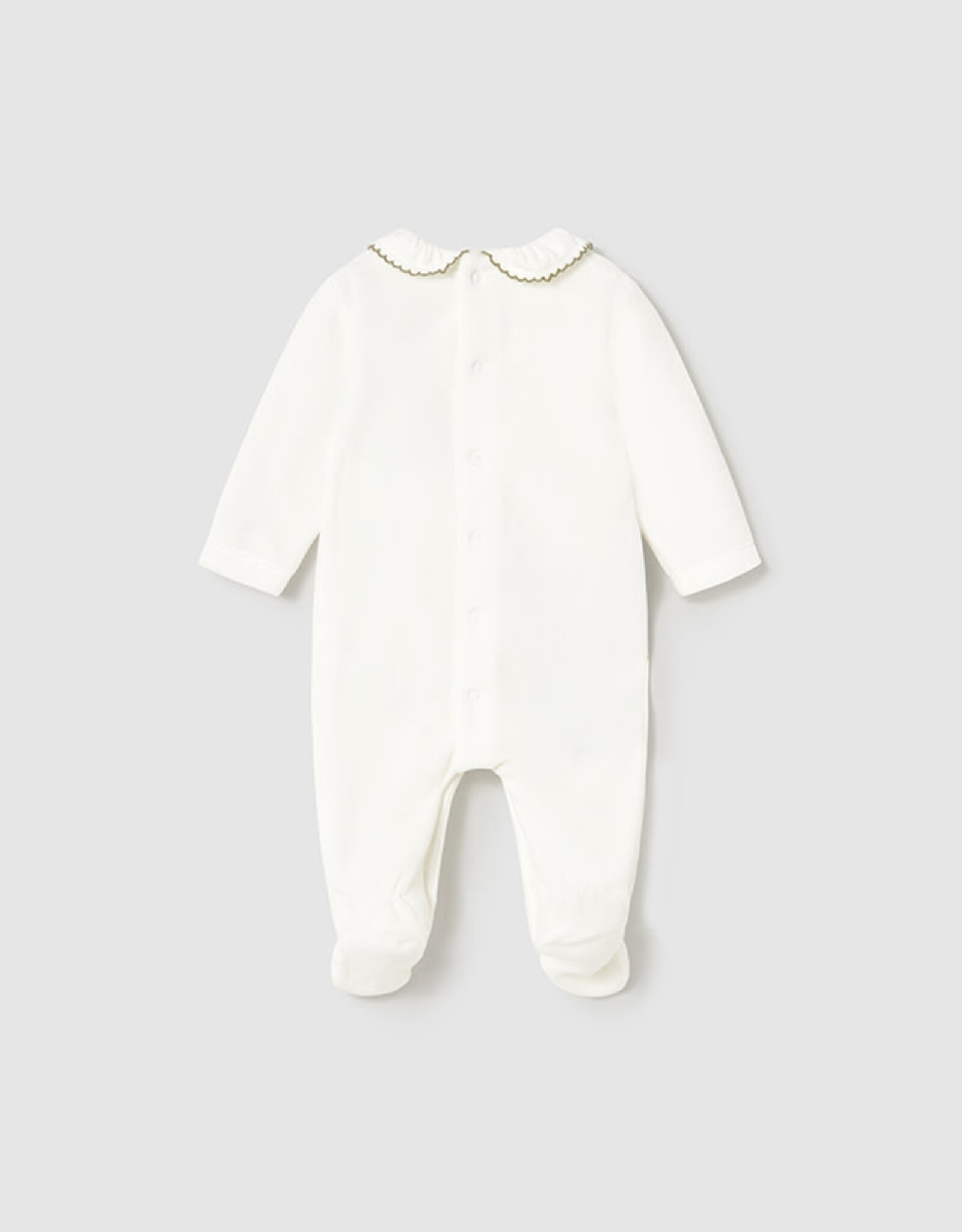 Mayoral Green 2 Pcs Love Velour onesie