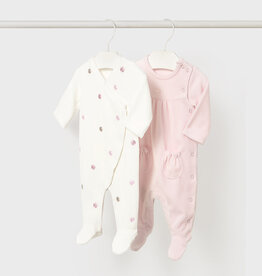 Mayoral Baby Rose 2 Pcs velour onesie