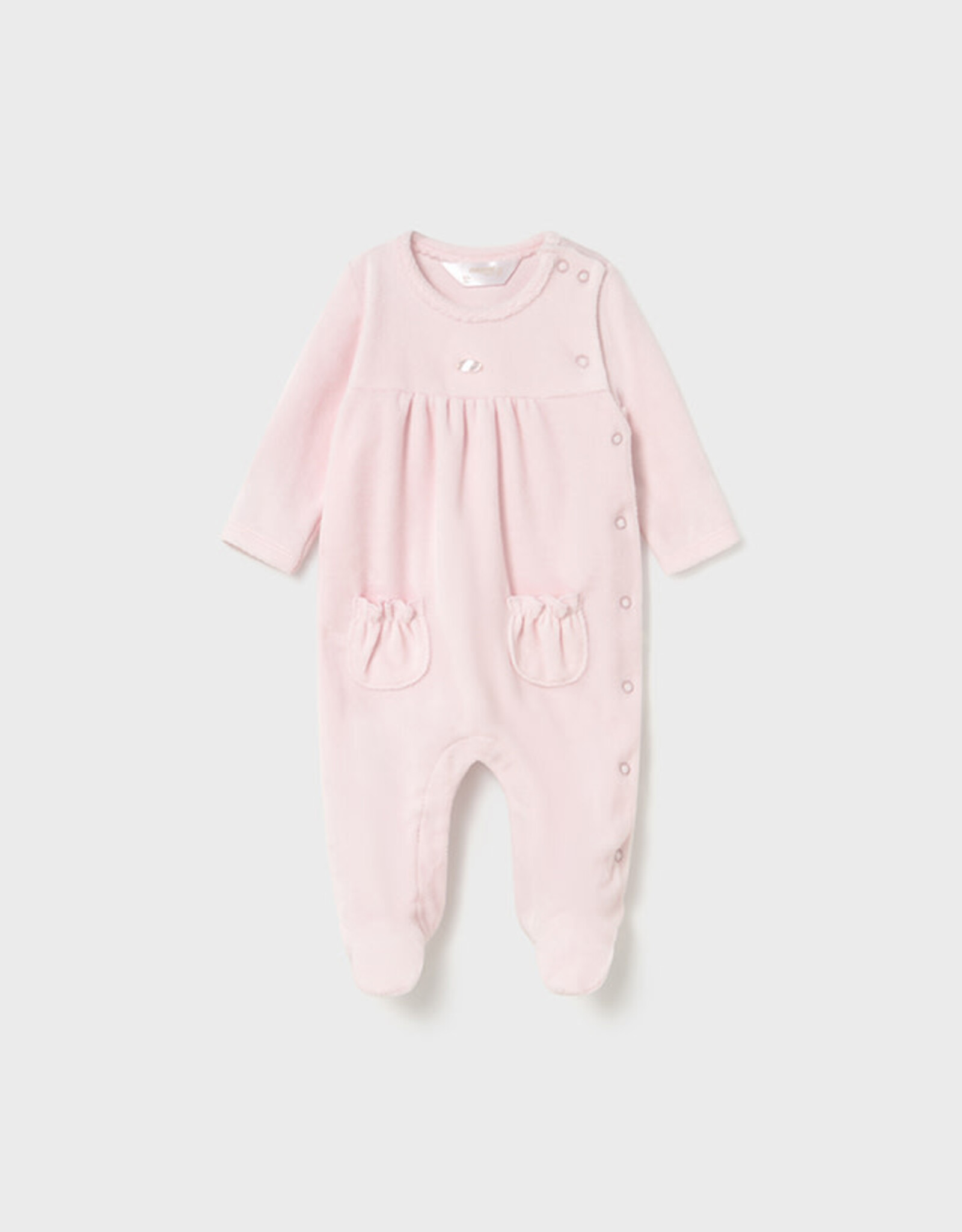 Mayoral Baby Rose 2 Pcs velour onesie