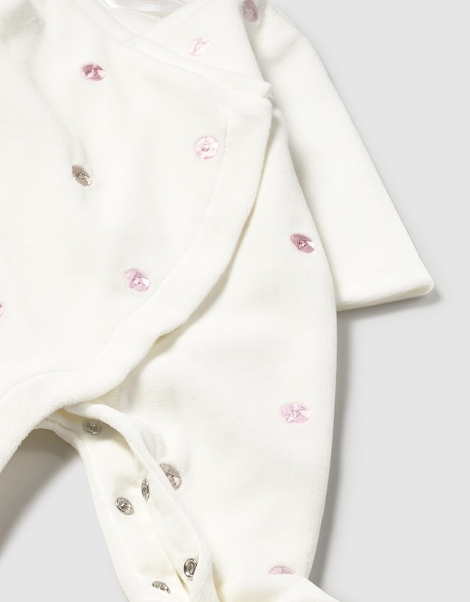 Mayoral Baby Rose 2 Pcs velour onesie