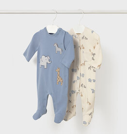 Mayoral Bluebell Zoo Set of 2 bodysuit