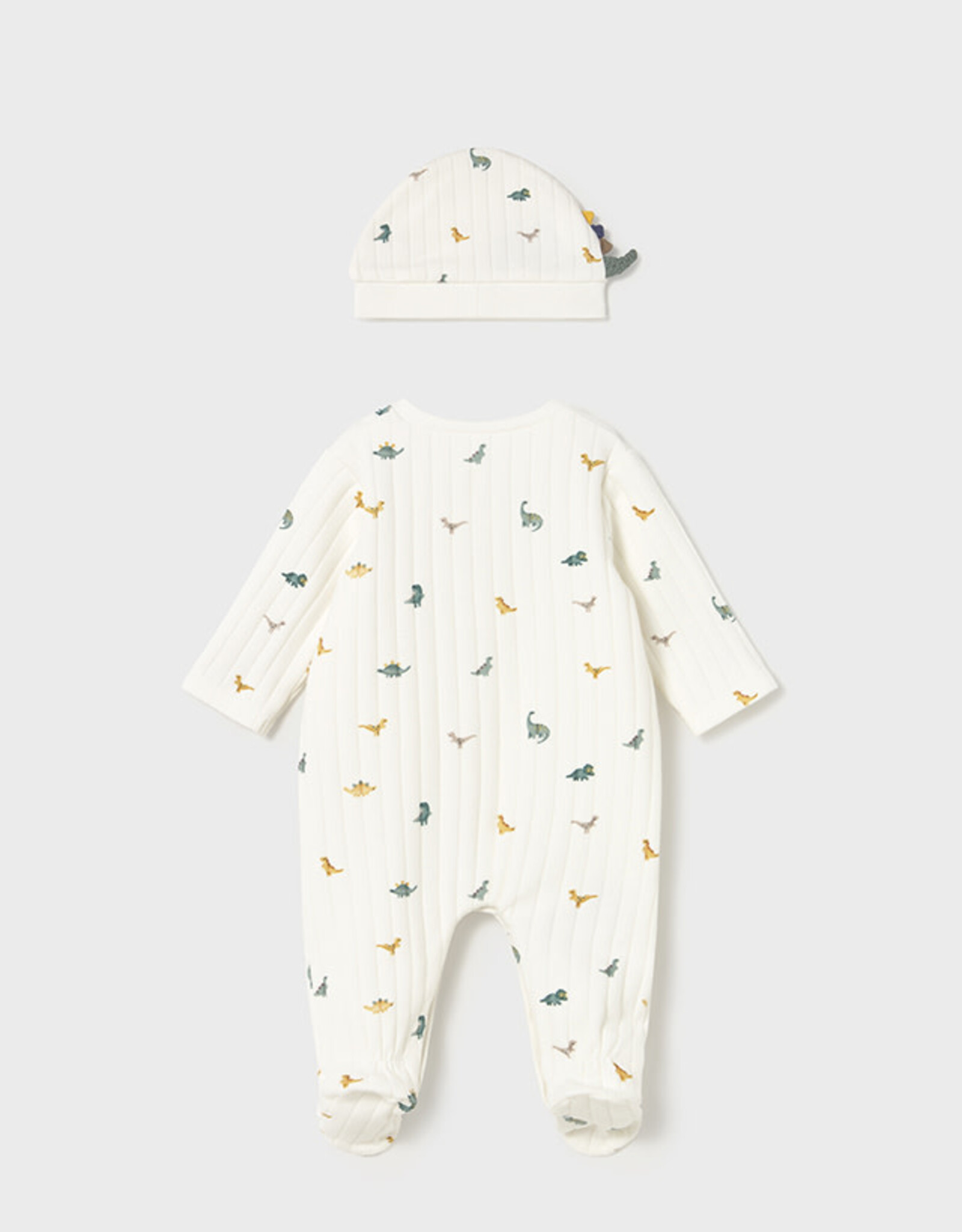 Mayoral Baby Dinos Dungaree and Hat Set