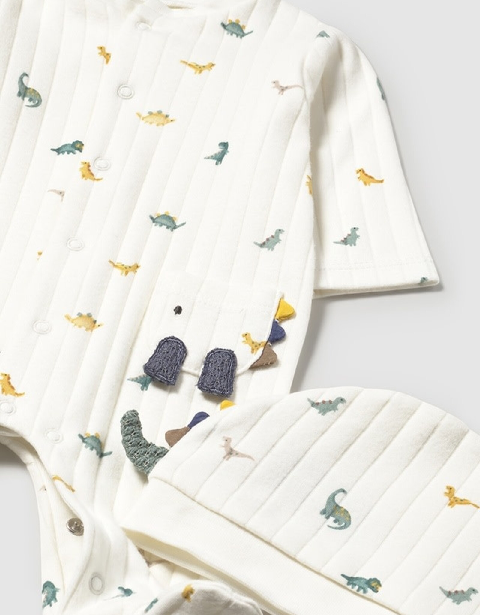 Mayoral Baby Dinos Dungaree and Hat Set