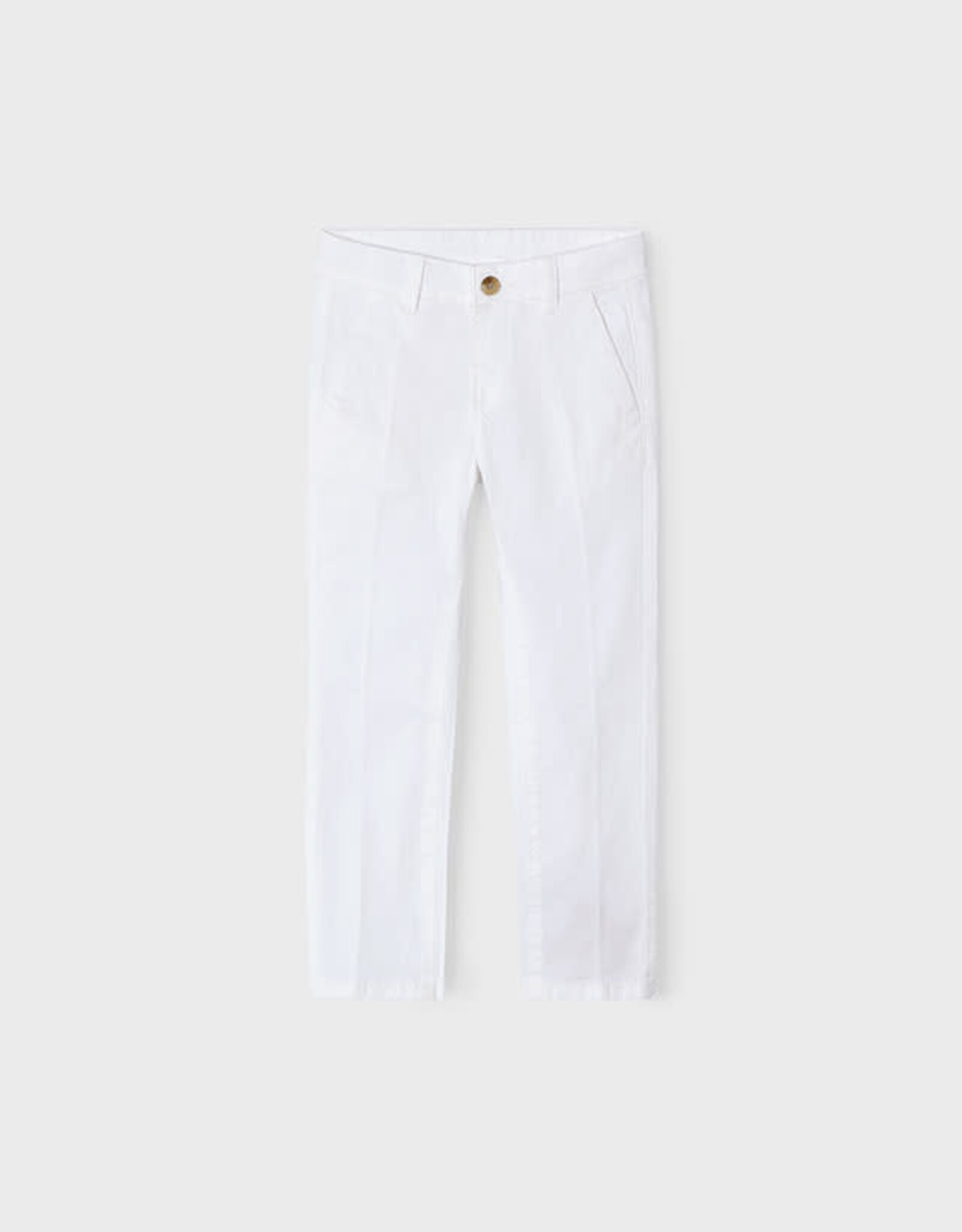 Mayoral White Twill Trousers