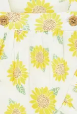 Little Me Sunflower Gauze Short Set & Headband