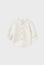 Mayoral Long Sleeve Mao Collar Shirt