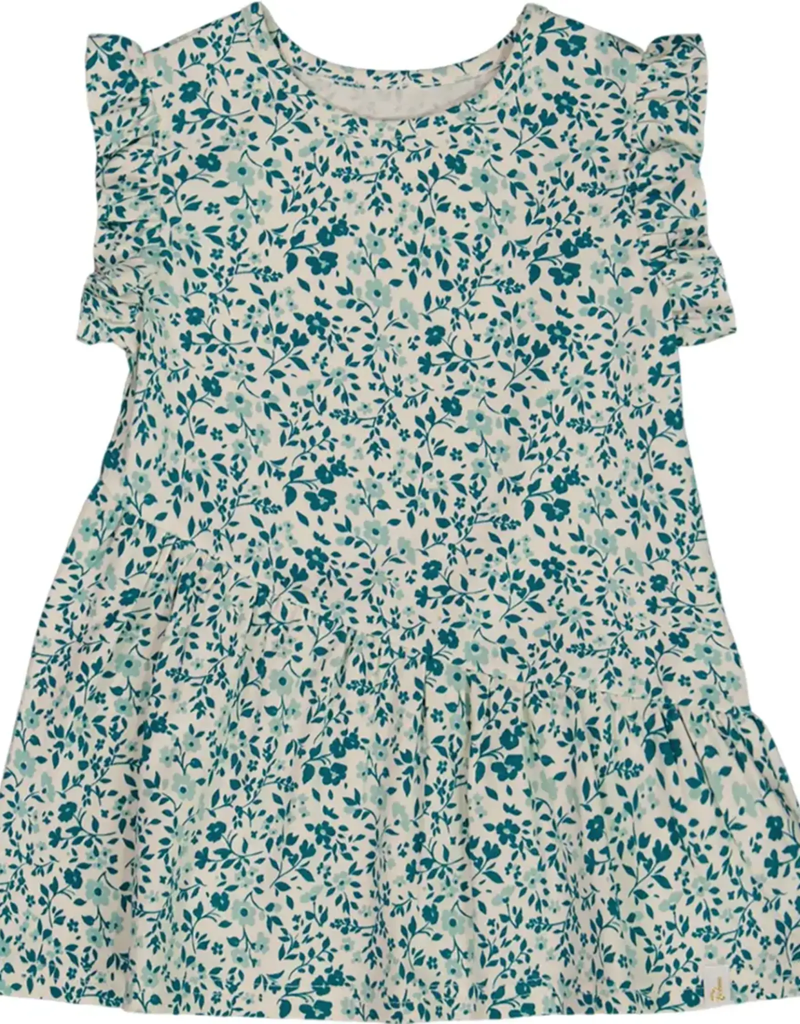 Deux Par Deux Ditsy Blue Organic Top