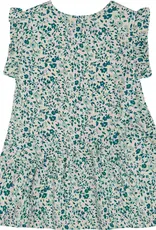Deux Par Deux Ditsy Blue Organic Top