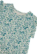 Deux Par Deux Ditsy Blue Organic Top
