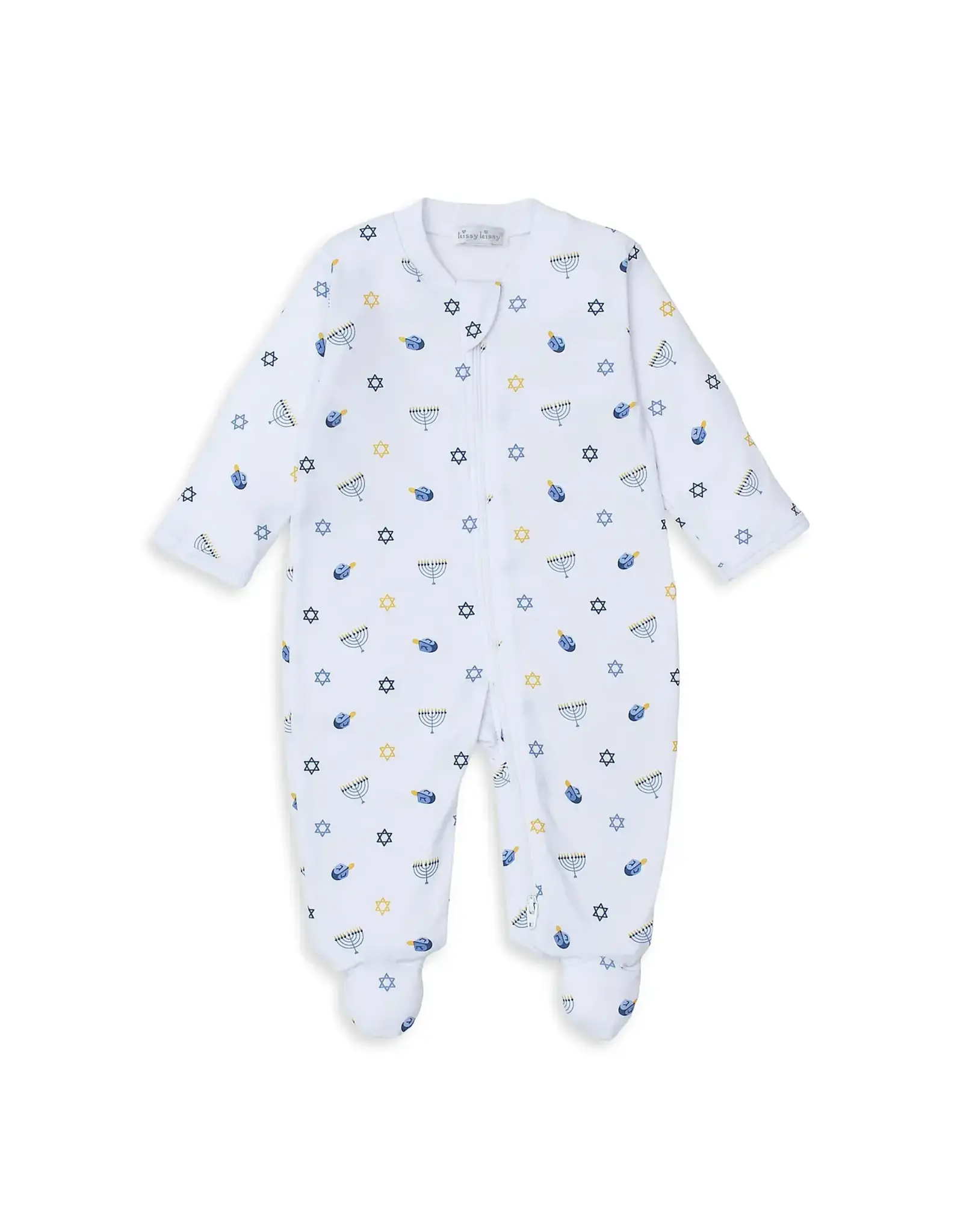 Kissy Kissy My First Hanukkah 20 Zip Footie