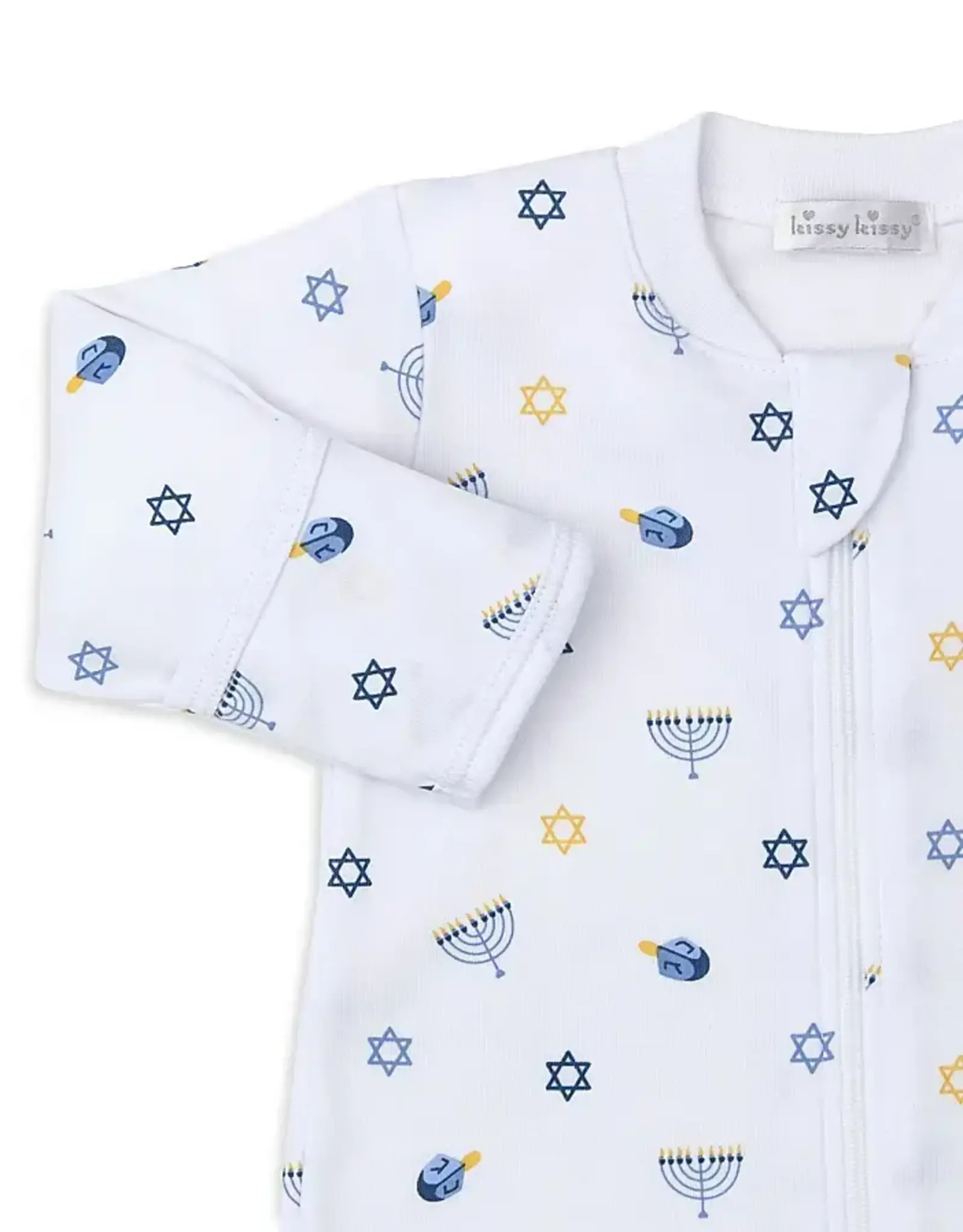 Kissy Kissy My First Hanukkah 20 Zip Footie