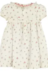 Casero Plumetti Floral Smock Dress
