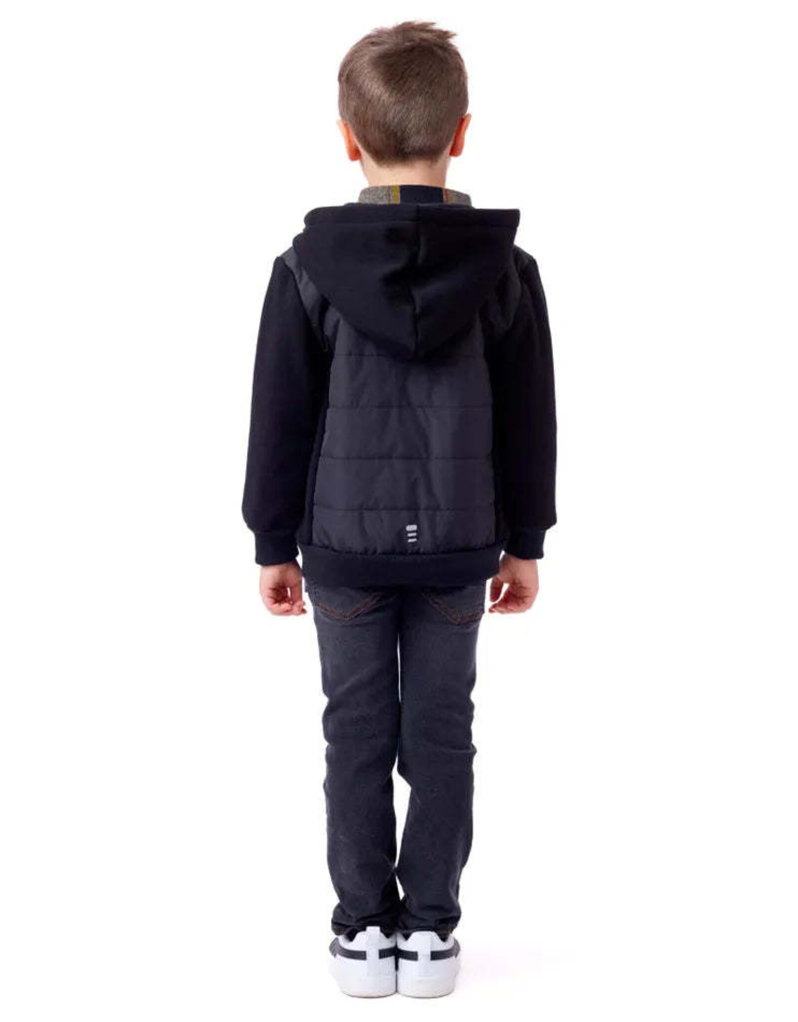 Noruk Noir Quilted Zip Hoodie