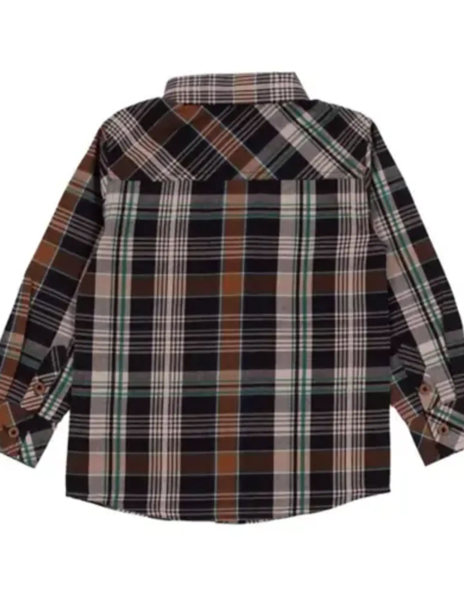 Noruk Navy Plaid Shirt