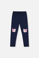 Deux Par Deux Black Cat Knee Leggings