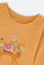 Deux Par Deux Floral Kitten Cotton Shirt