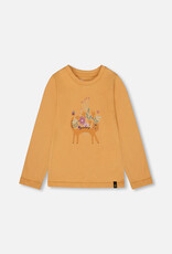 Deux Par Deux Floral Kitten Cotton Shirt