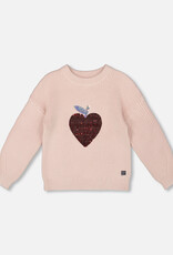 Deux Par Deux Mauve Mom Sweater with Sequens