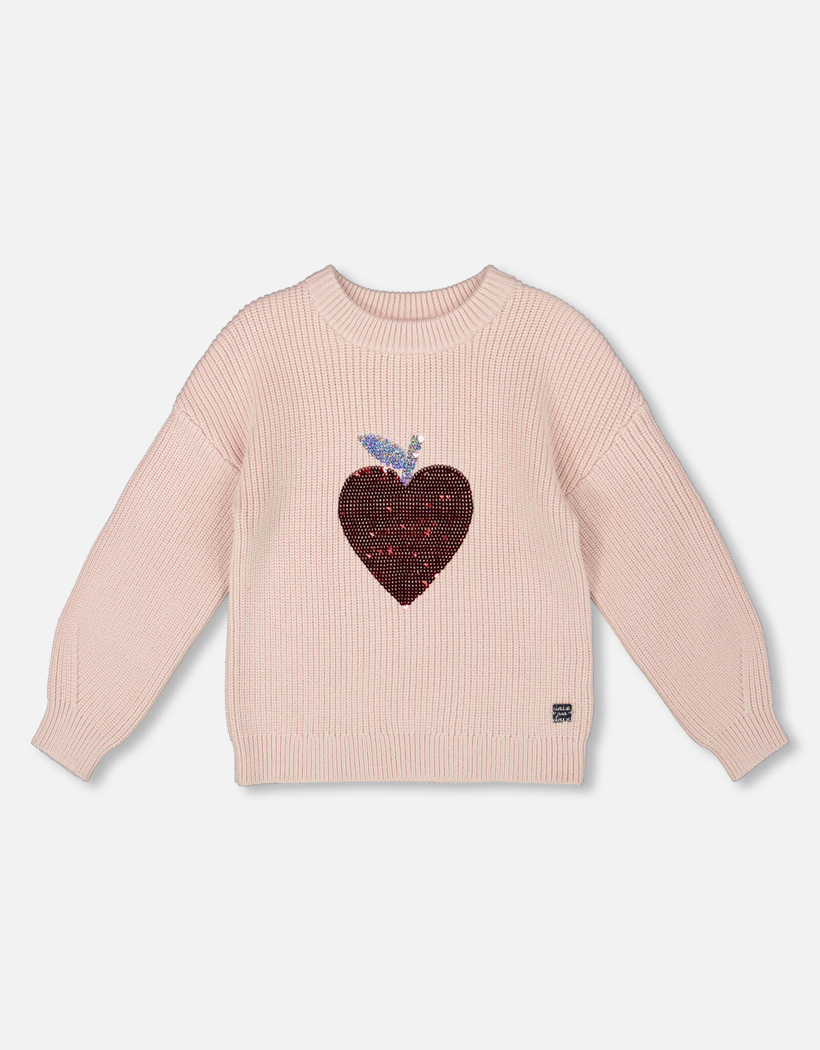Deux Par Deux Mauve Mom Sweater with Sequens