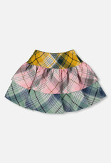 Deux Par Deux Multi Colored Tiered Skirt