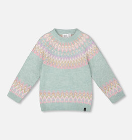 Deux Par Deux Mineral Blue Sweater