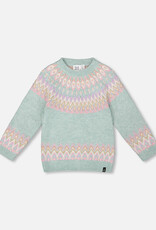 Deux Par Deux Mineral Blue Sweater