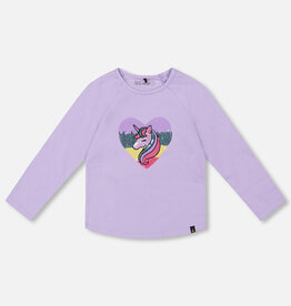Deux Par Deux Lavender Unicorn Cotton Long Sleeve