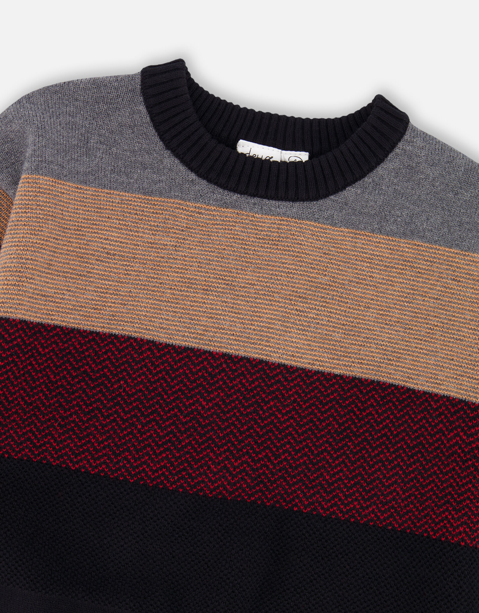 Deux Par Deux Color Block Sweater Boys