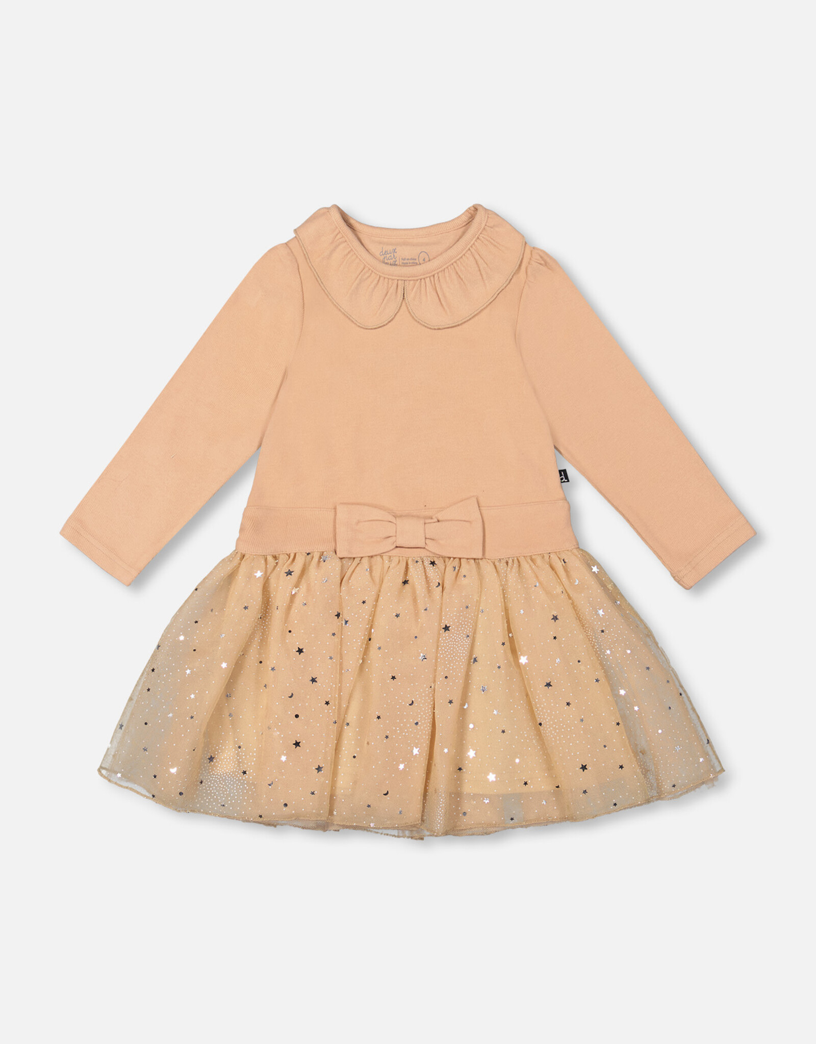Deux Par Deux Sesame Dress with Glittering Skirt