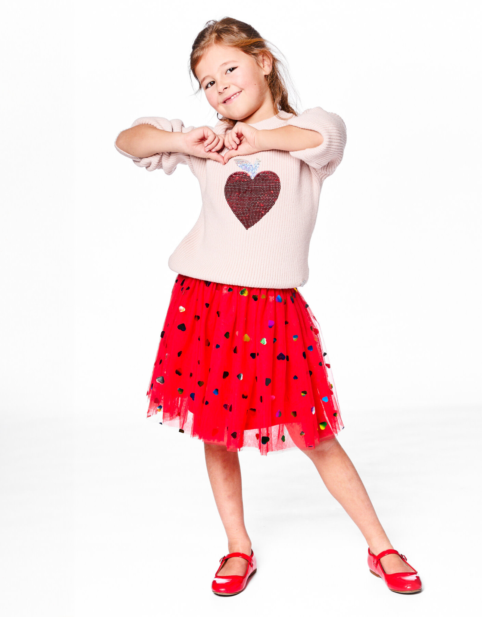 Deux Par Deux Mauve Mom Sweater with Sequens