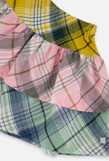 Deux Par Deux Multi Colored Tiered Skirt