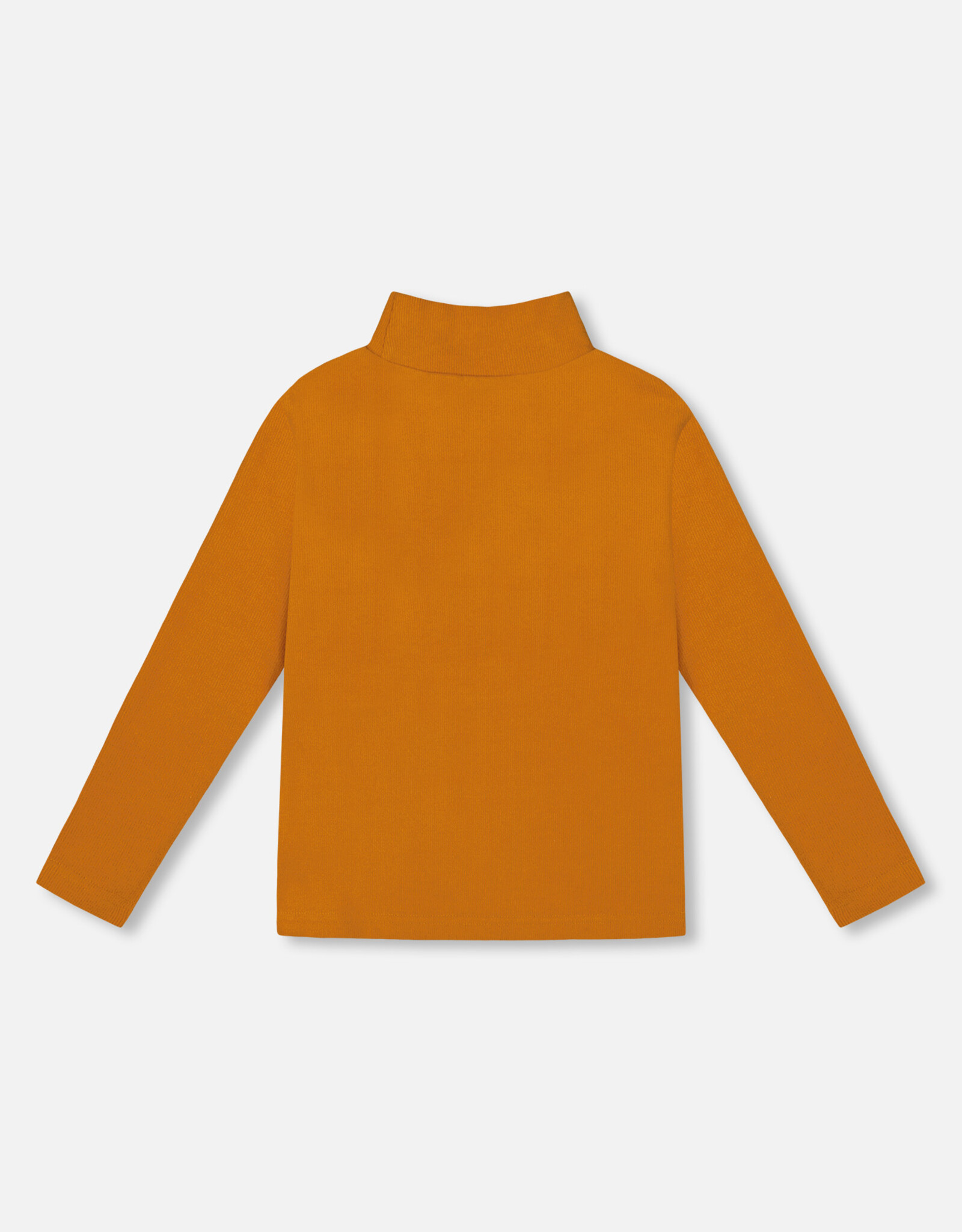 Deux Par Deux Caramel Rib Mock Neck