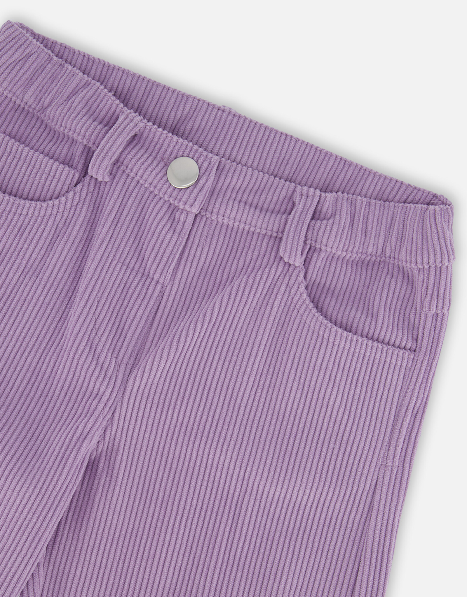 Deux Par Deux Lavender Corduroy Wide Leg Pant
