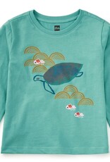 Tea Metallic Minwah Turtle LS Tee