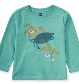 Tea Metallic Minwah Turtle LS Tee