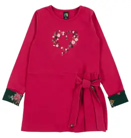 Noruk Magenta Heart Tunic Top