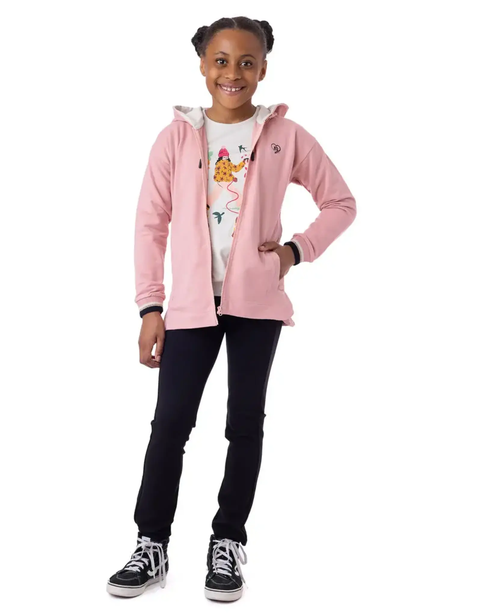 Noruk Lt Coral Zip Hoodie