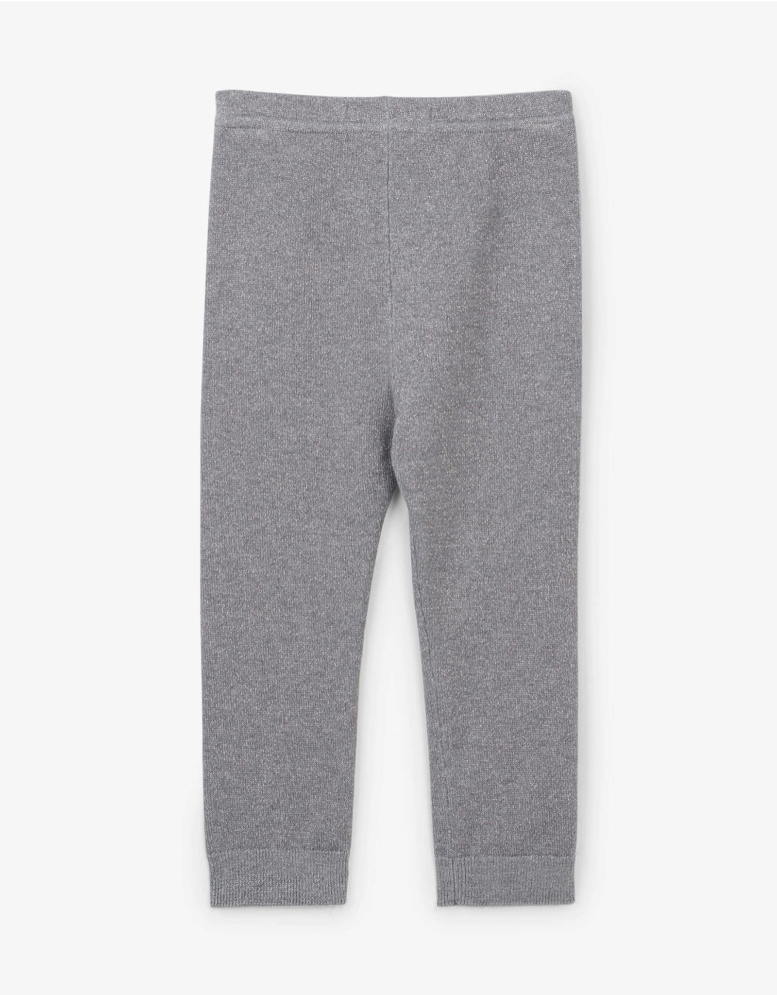 Hatley Silver Glitter Knit Baby Footless Tights
