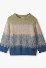 Hatley Blue Combo Crew Neck Sweater